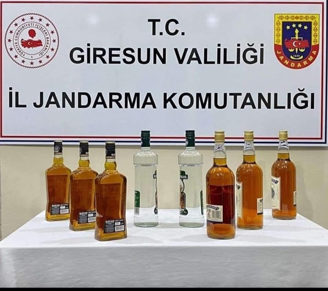 GİRESUN’DA KAÇAK ALKOL OPERASYONU