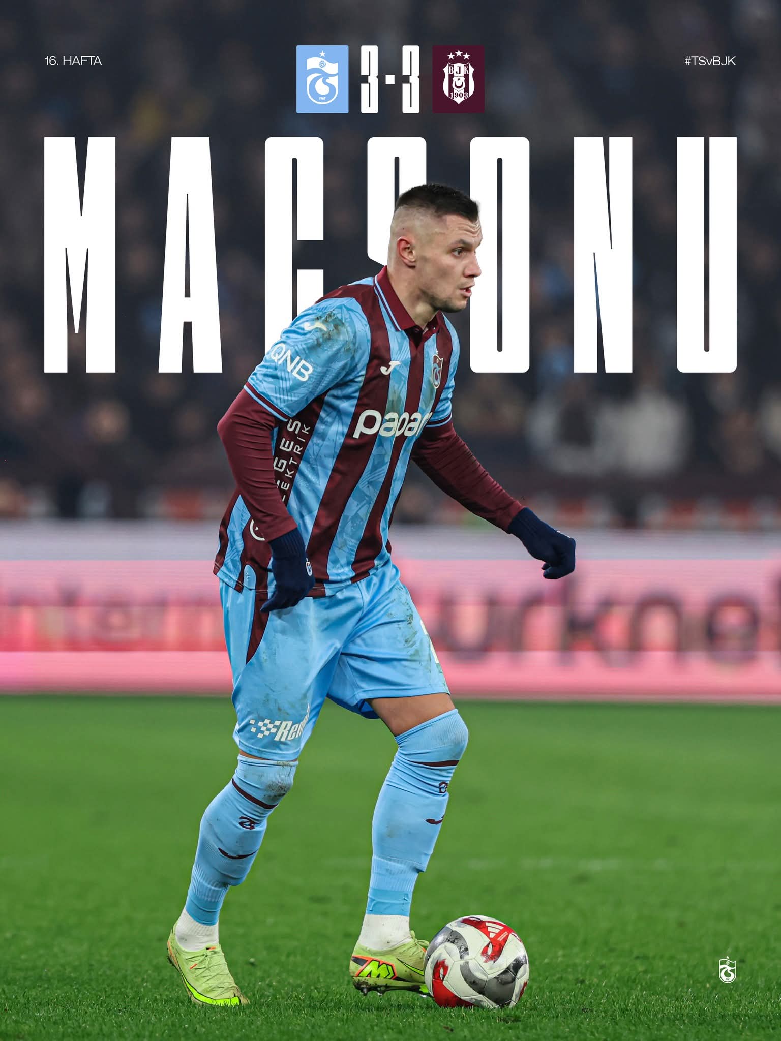 TRABZONSPOR BU DEFA FRENE BASTI